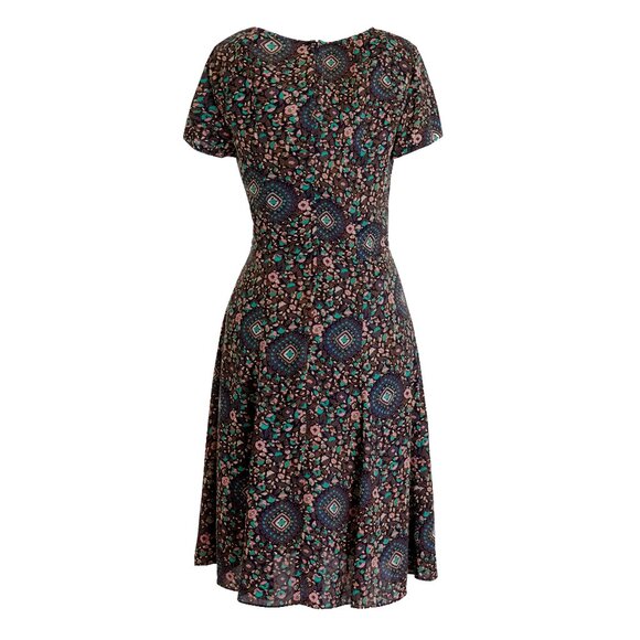 NWT Womens Size 0 J. Crew Multicolor Floral Short-Sleeve Flutter Mini Dress NEW - Picture 2 of 6